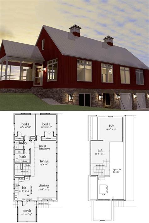 modern metal barn house plans|metal 2 bedroom floor plans.